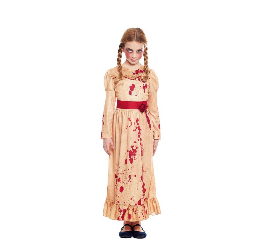 Killer Doll Costume with belt for girl