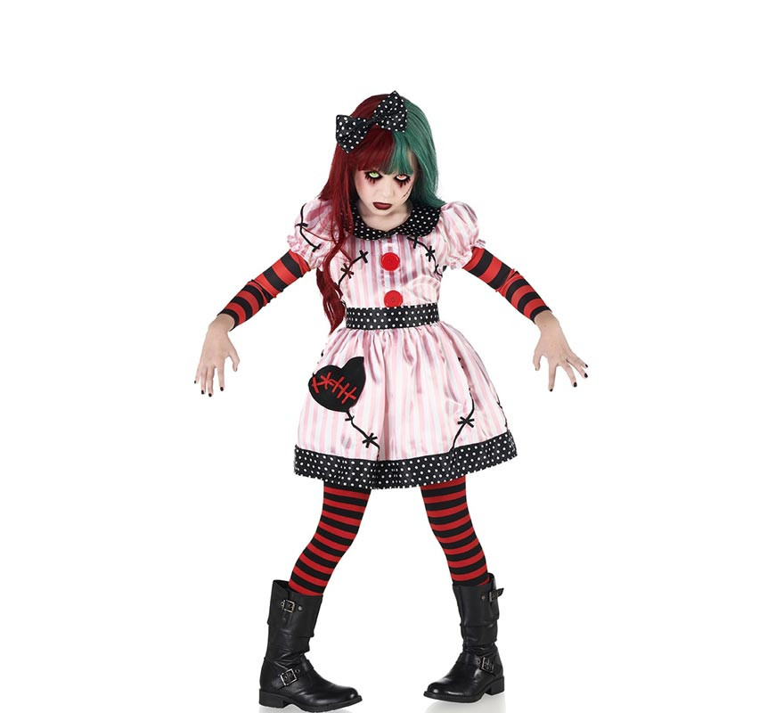 Sinister Rag Doll Costume for Girl