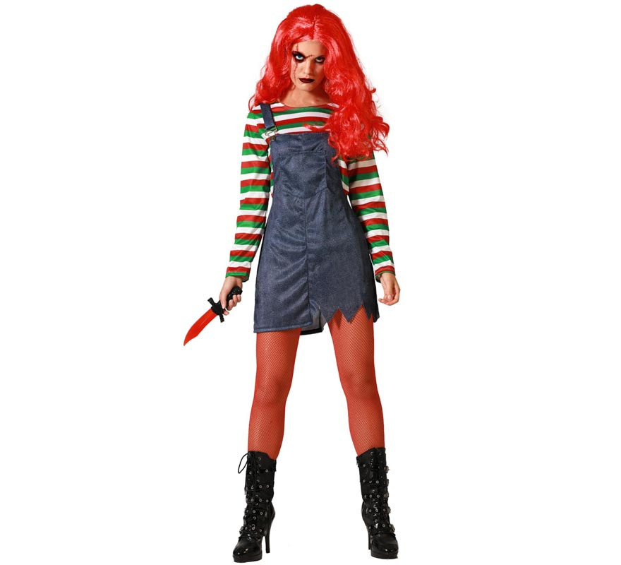 Multicolor Devil Doll Costume for women