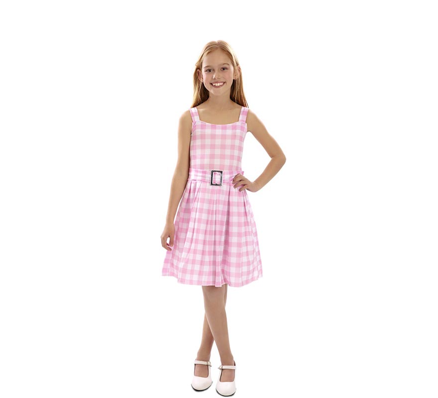 Pink Plaid Famosa Doll Costume for Girls