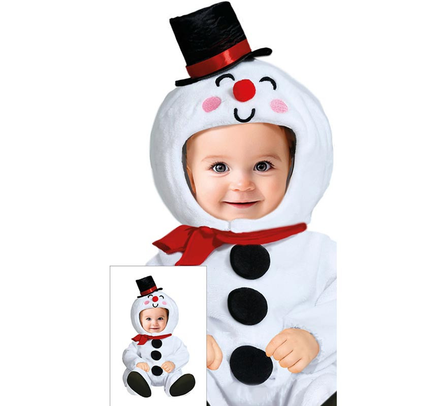 Baby Snowman Costume with Hood and Hat