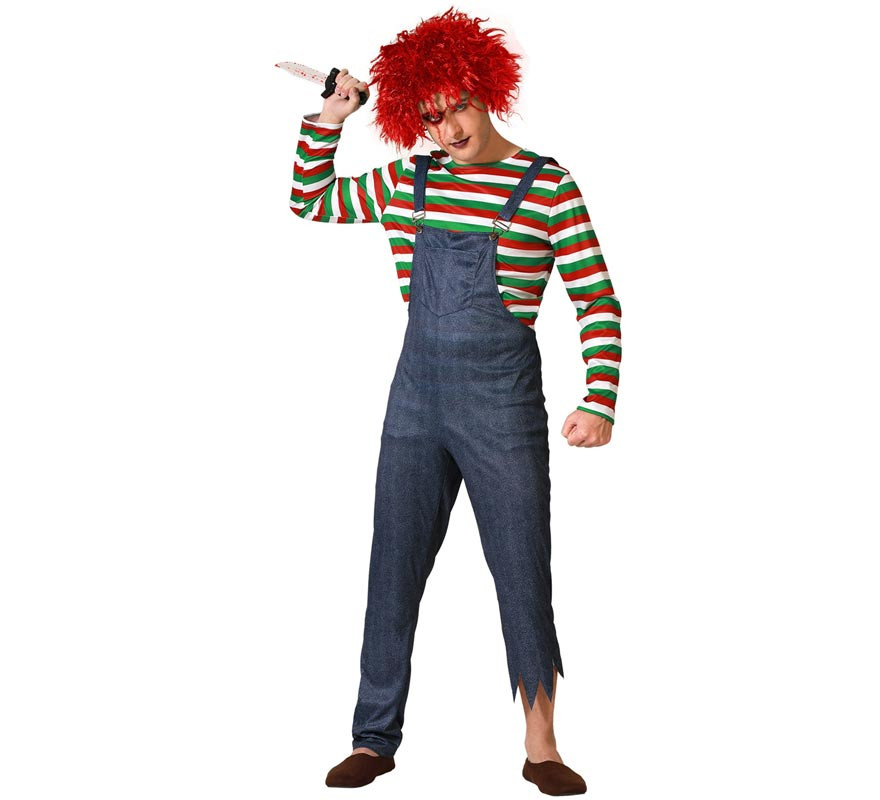 Multicolor Diabolical Doll Costume for Men