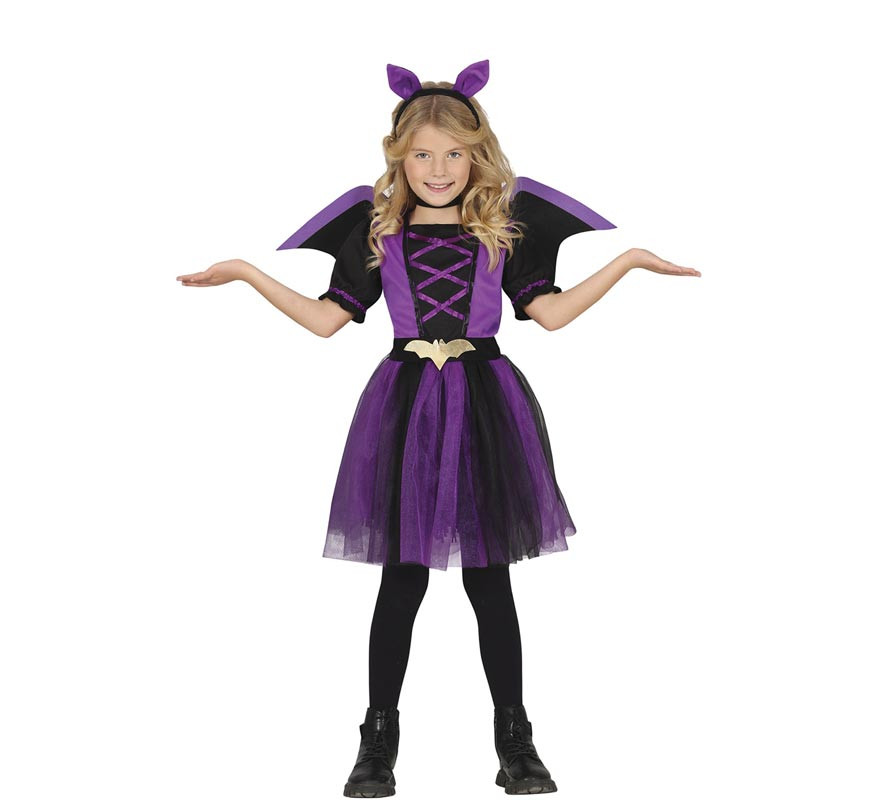 Purple Bat Costume for Girls