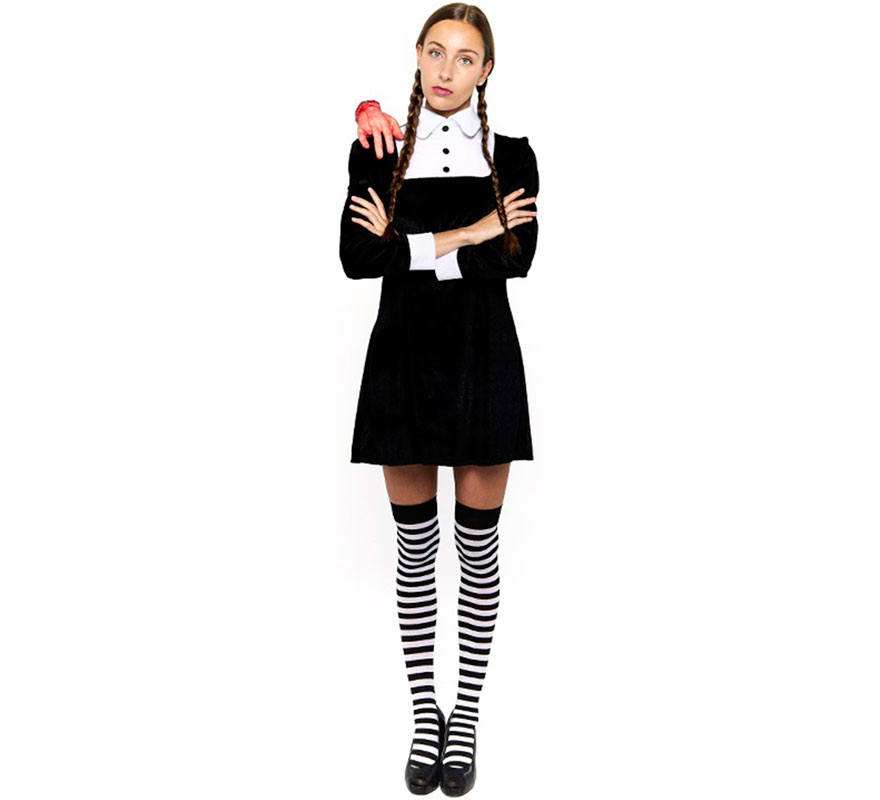 Disfraz de Niña Siniestra de Terciopelo para mujer