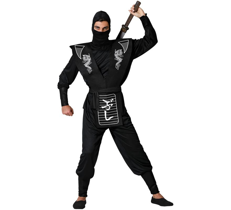 White Dragon Ninja Costume for Men