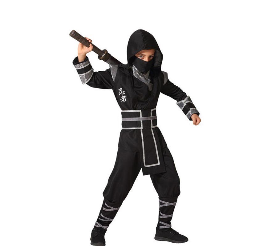 escolta Inválido Inclinarse Disfraz de Ninja Negro para niño
