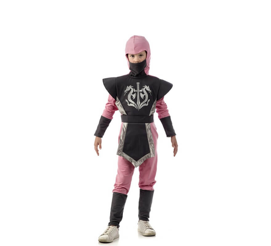 Disfraz de Ninja rosa para niña