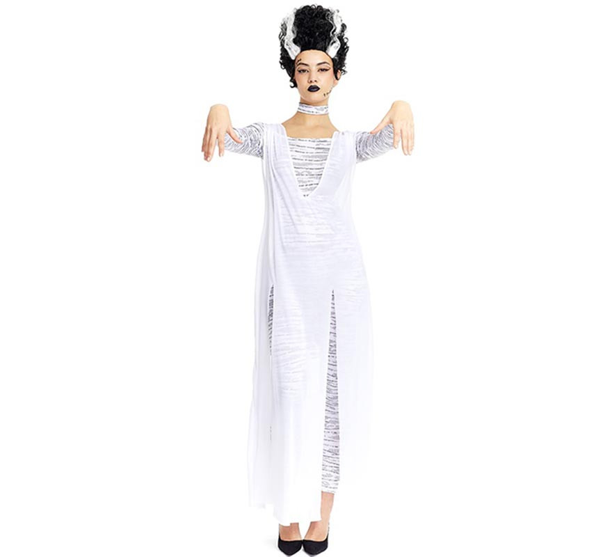 Monster Bride Costume White Dress for Women