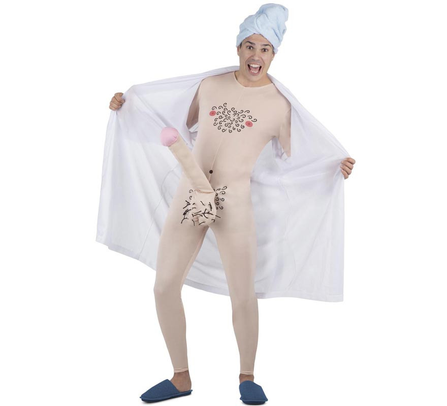 Nudist robe costume for men