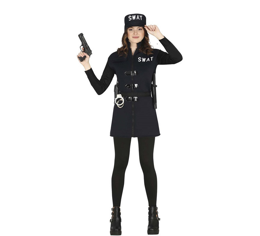 Costume da ufficiale Swat con gonna per teenager