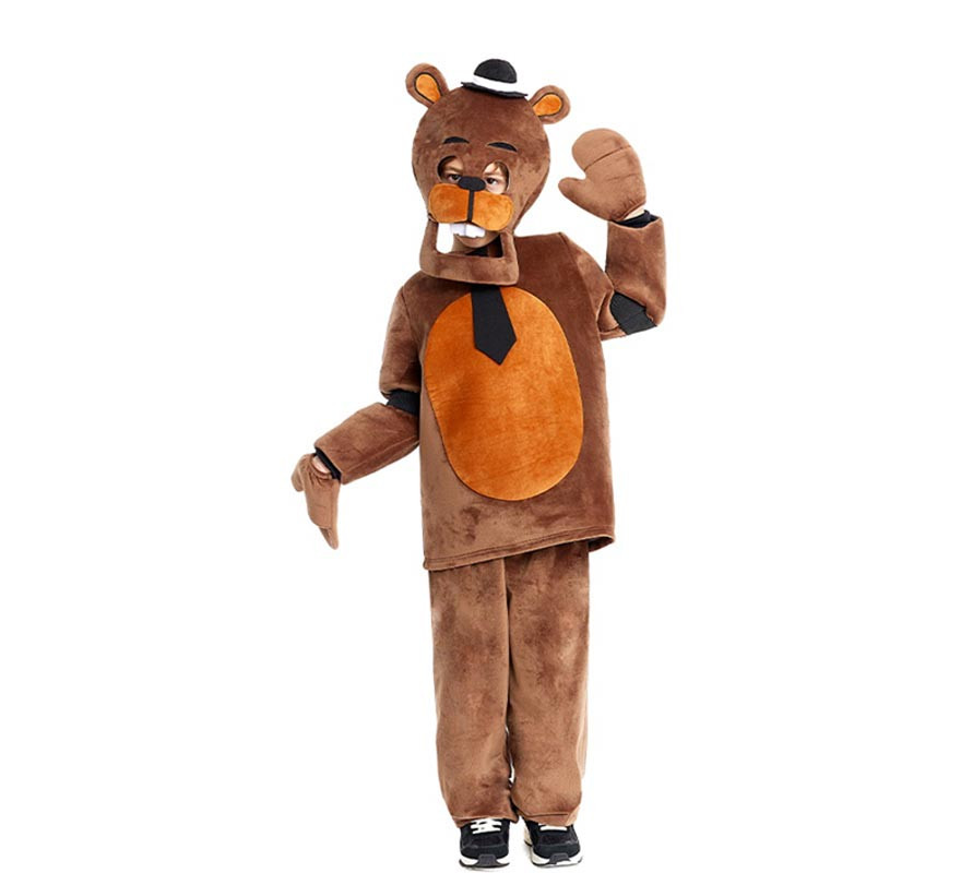 Kids Scary Teddy Bear Costume with Gloves