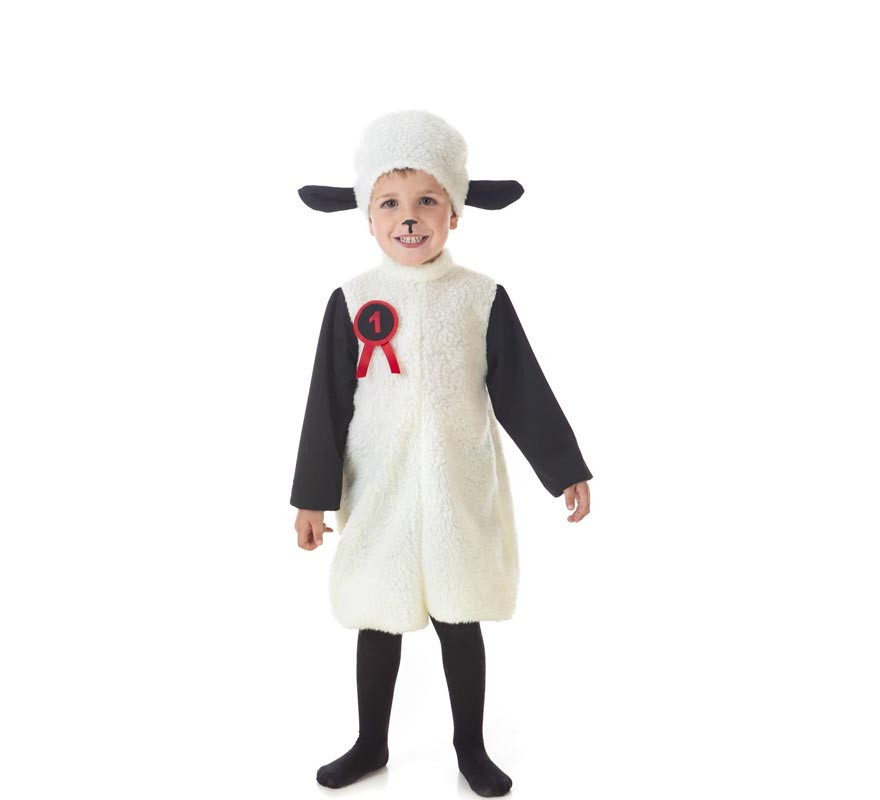 White Sheep Costume with Hood for Children