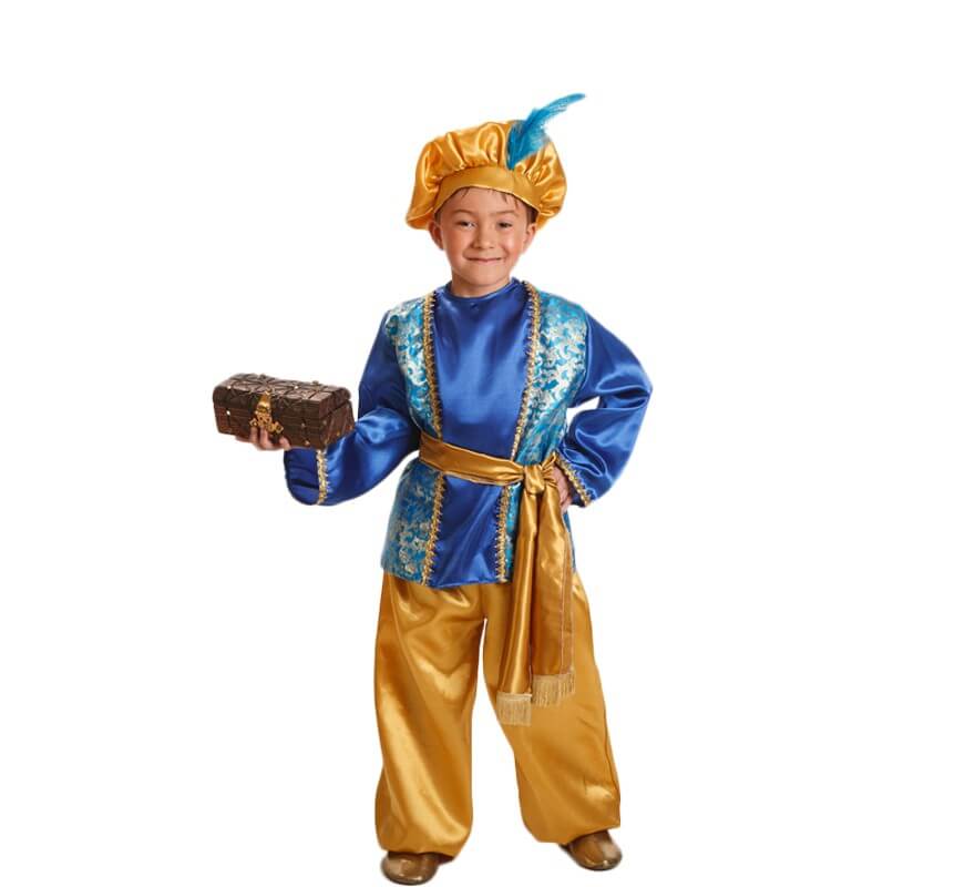 Disfraz de Paje Azul para Niño