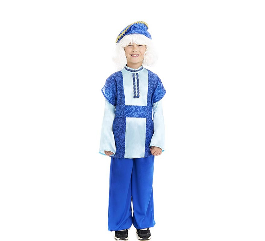 Blue King Melchior Page Boy Costume with Hat