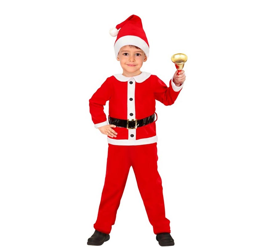 Disfraz de Papá Noel de Franela para niño