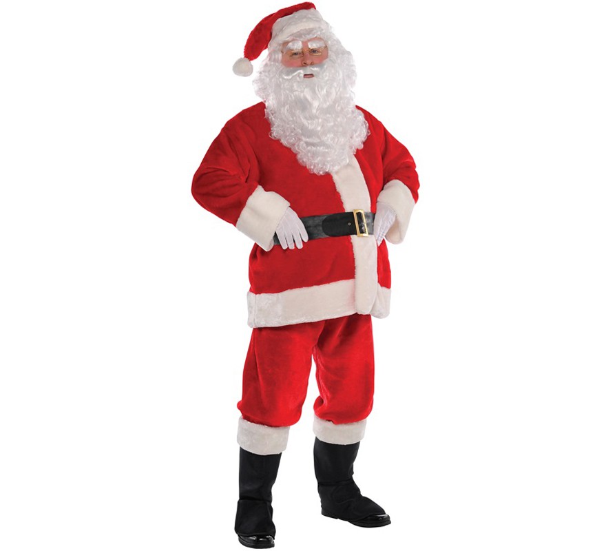 Disfraz de Papá Noel deluxe para hombre para Navidad