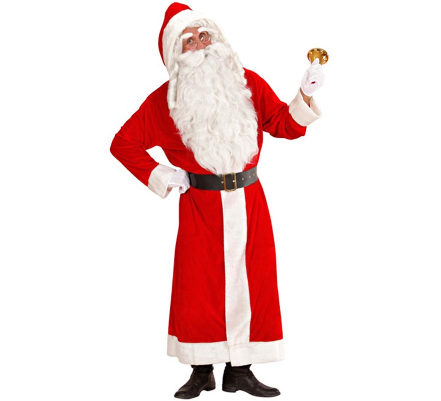Men's Super Deluxe Velvet Santa Claus Costume