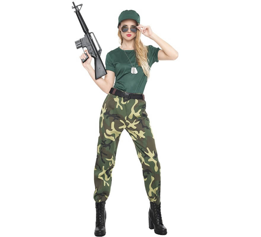 Amigo impulso Hostil Disfraz de Paramilitar para mujer