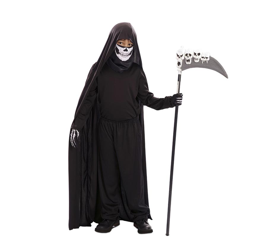 Grim Reaper Costume with Mask for Kids