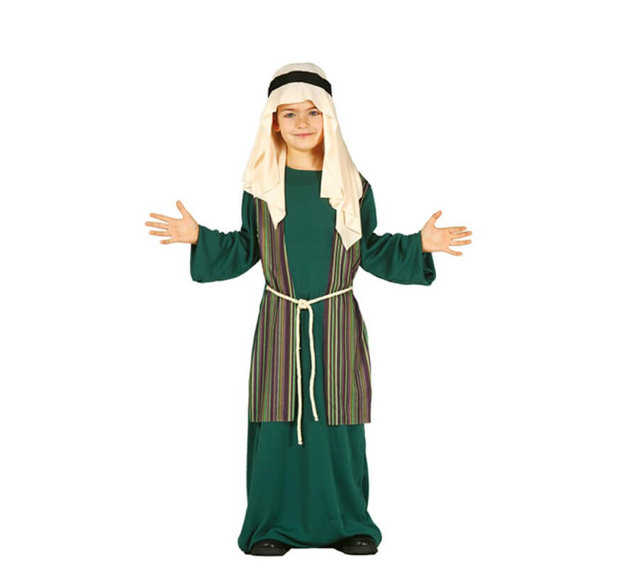 Extra Abrumar notificación Disfraz de Pastor Hebreo verde para niño
