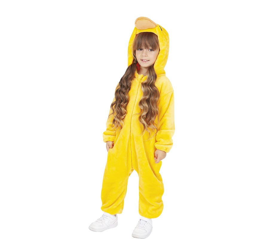 Duck costume with sound and hood for children