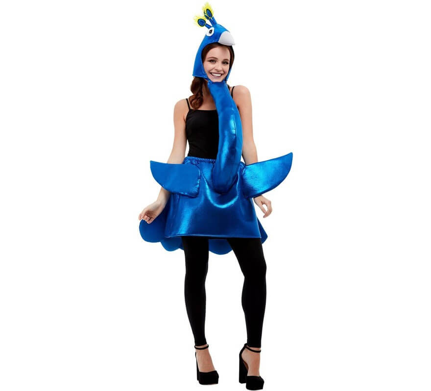 Disfraz de Pavo Real Azul para adultos