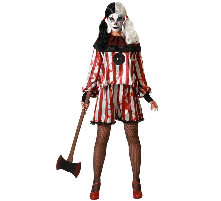 Striped Clown Costume for women