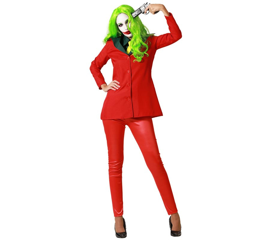 Red Conflictive Clown Costume for women