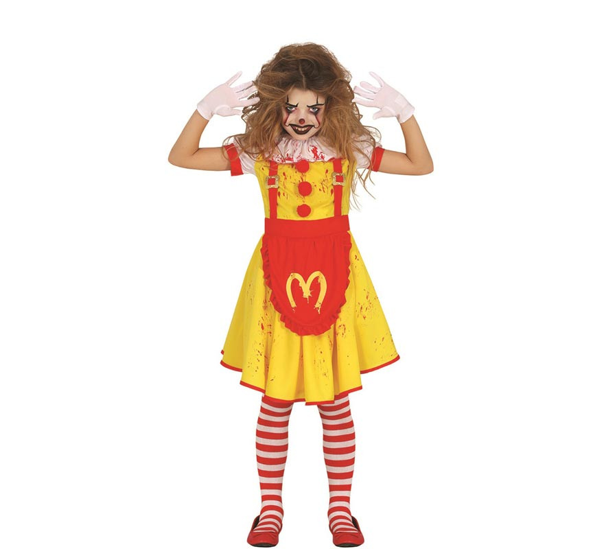 Killer Burger Clown Costume for Girls