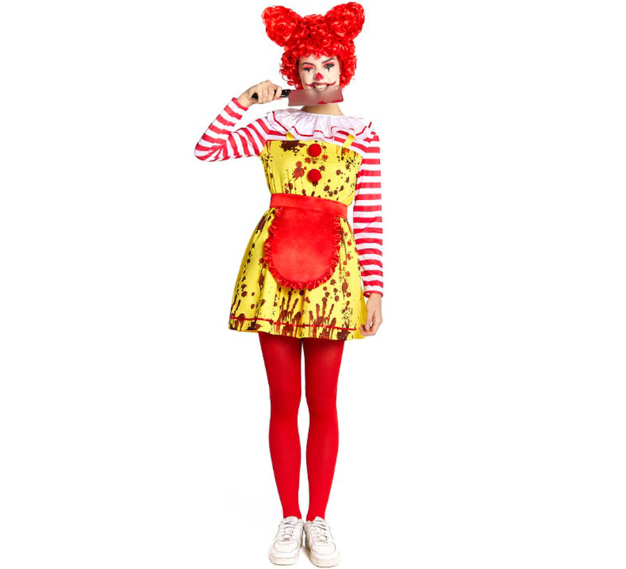Sadistic Burger Clown Costume for Women