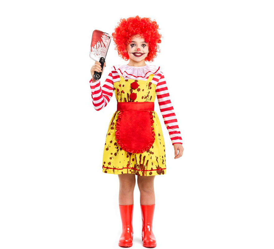 Sadistic Burger Clown Costume for Girls