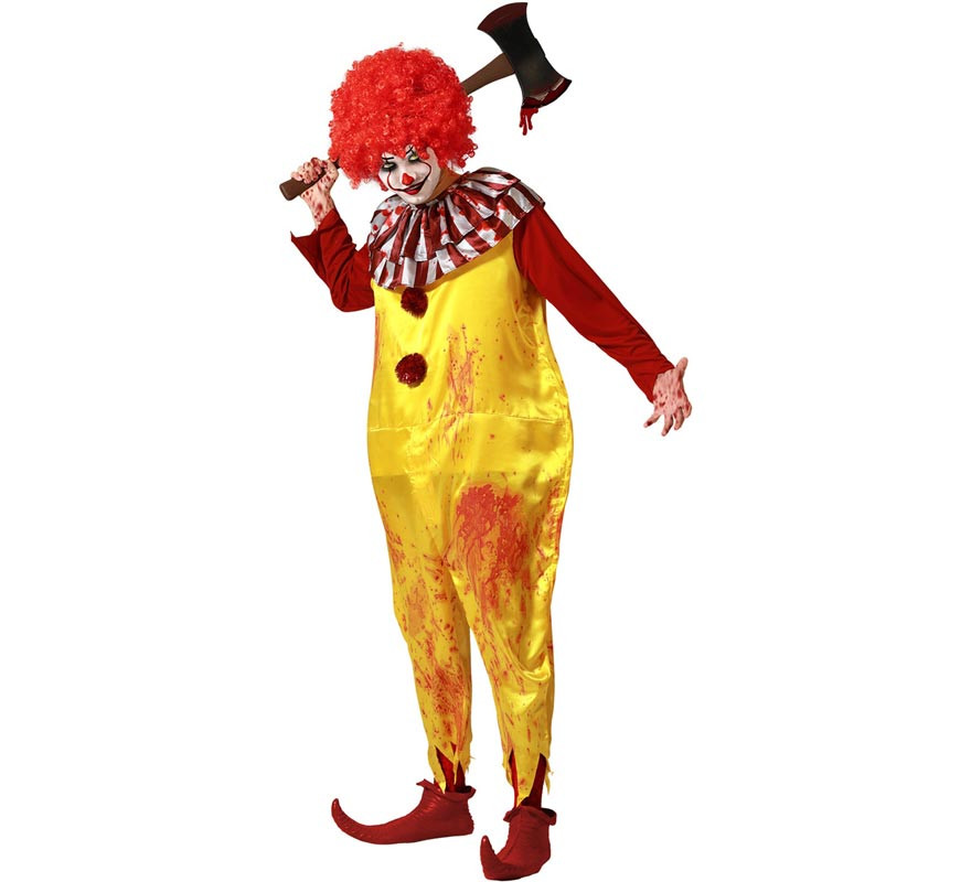 Bloody Hamburger Clown Costume for Men