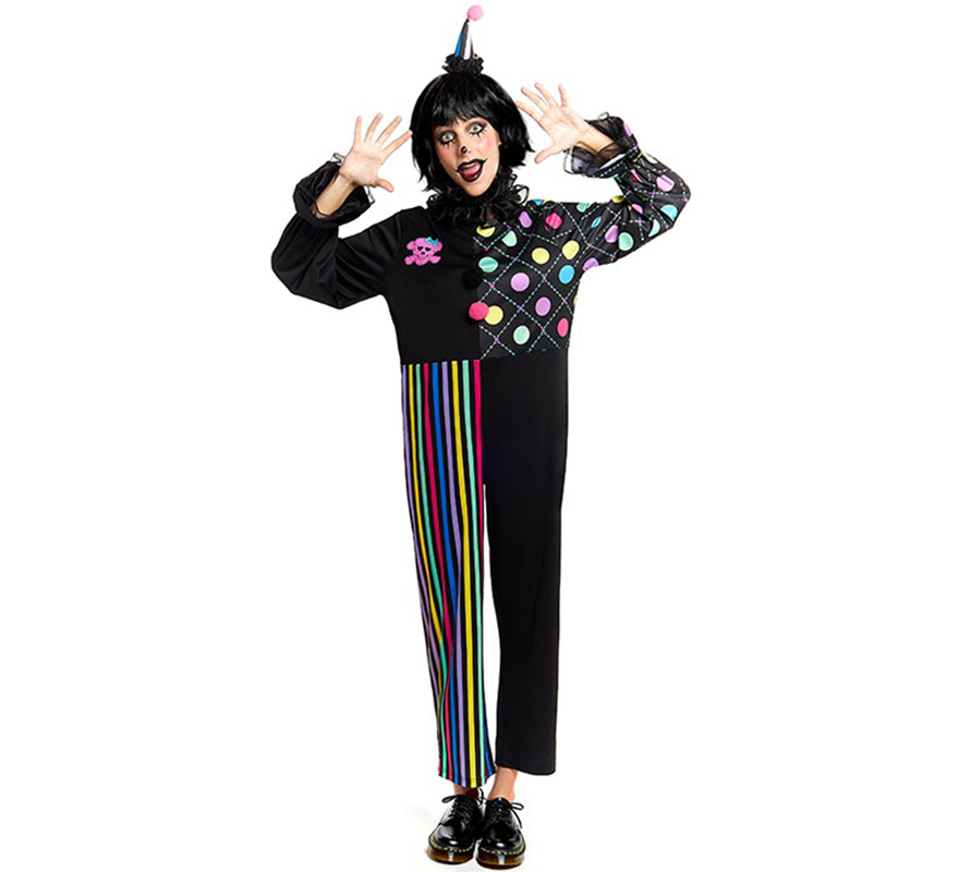 Colorful Gloomy Clown Costume for Women