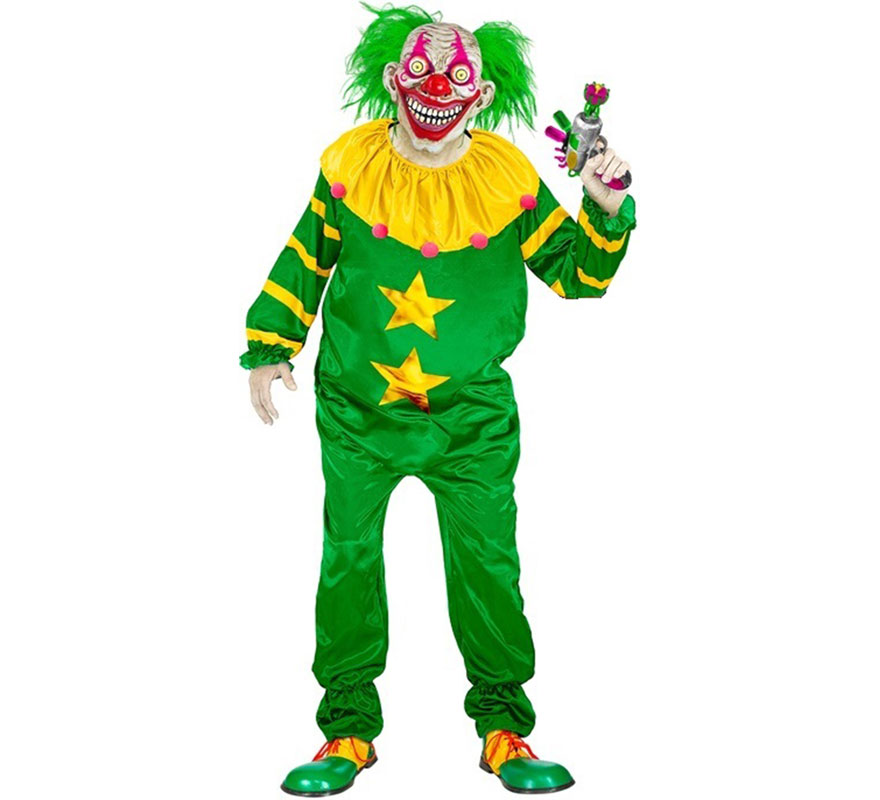 Adult Green Outer Space Killer Clown Costume