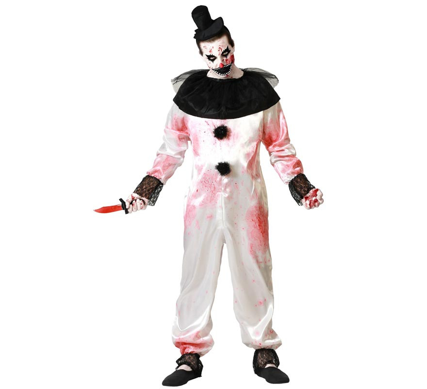 White Clown Costume for Men