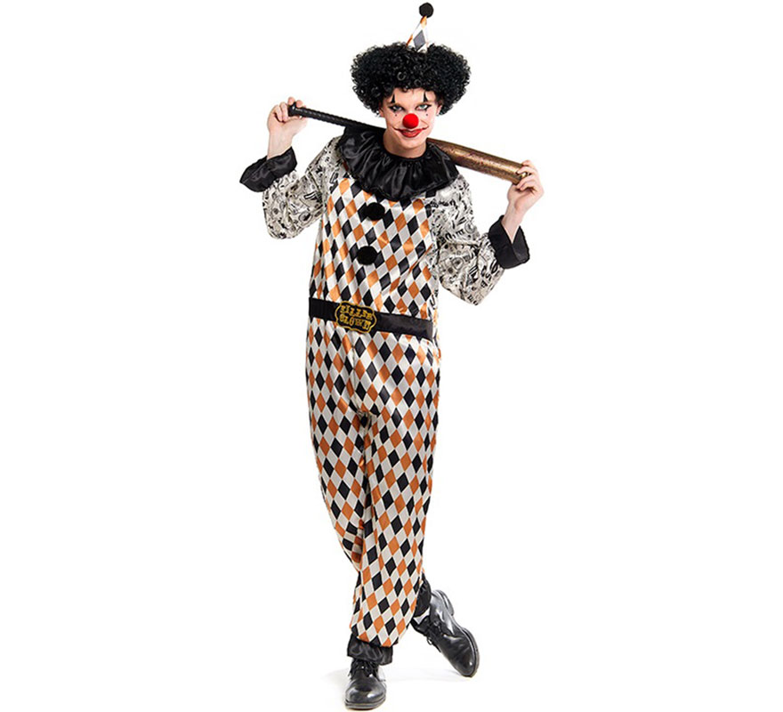 Men's Horror Circus Clown Costume