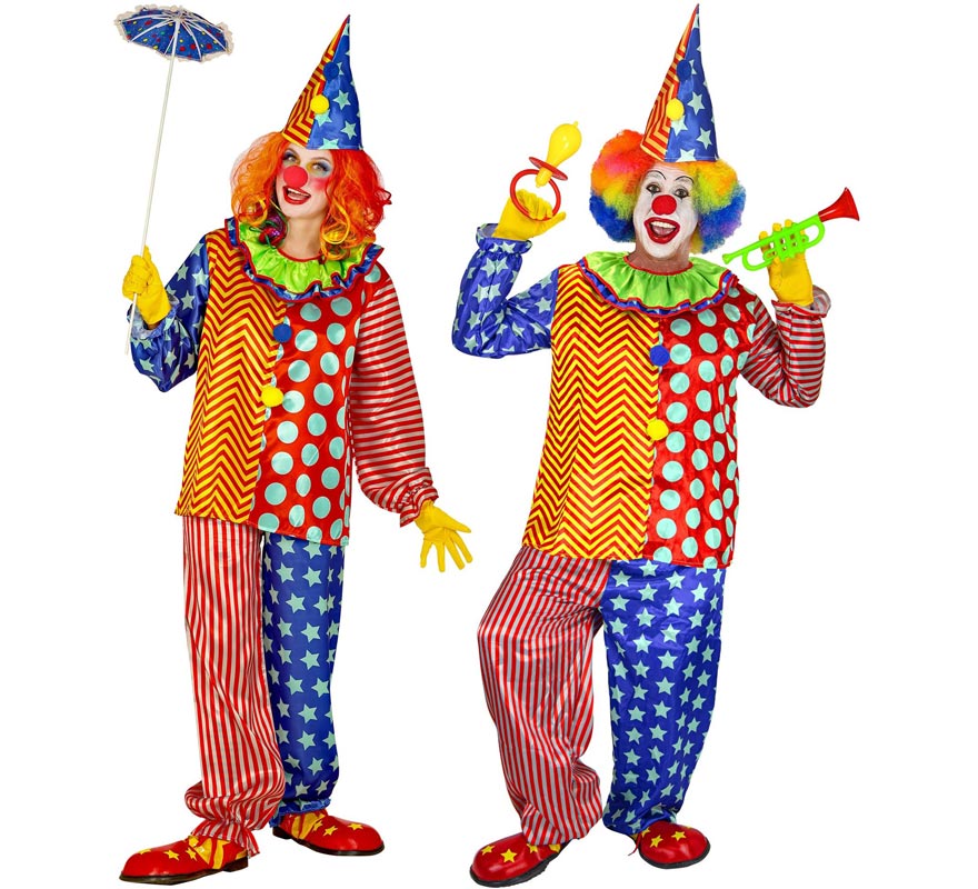 Colourful Clown Costume for Men