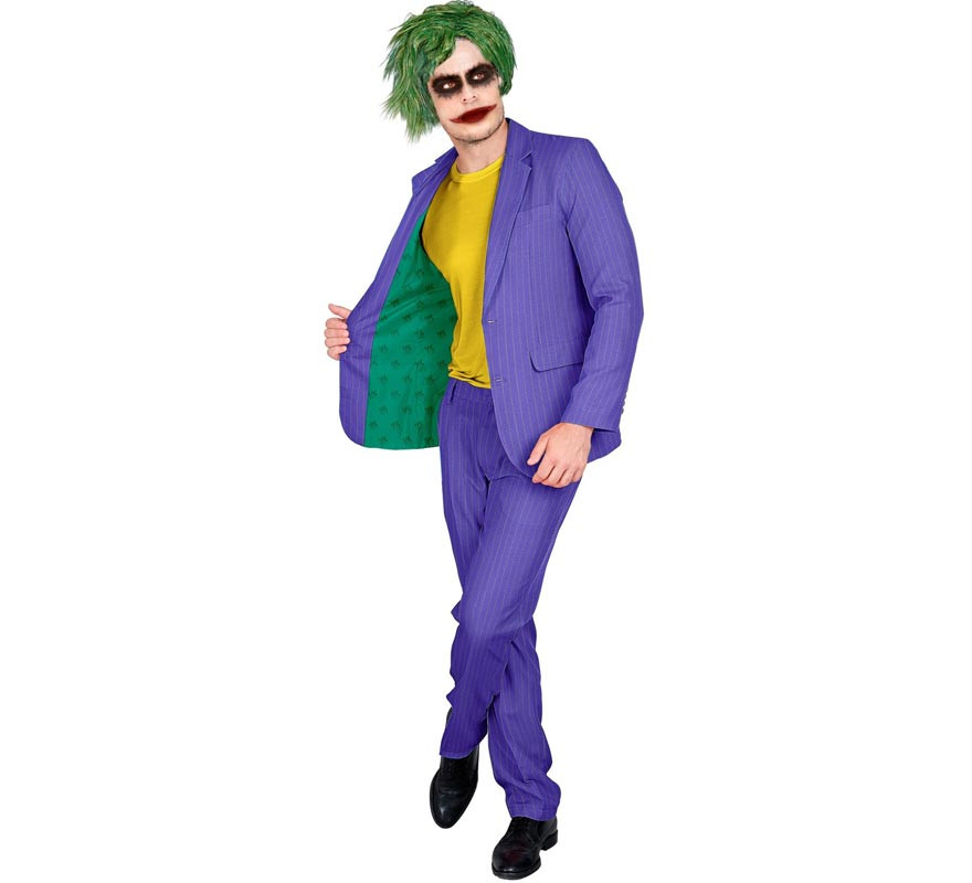 Purple Conflict Clown Costume for Men