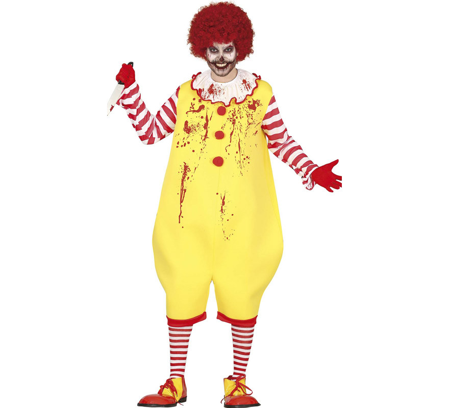 Vile Hamburger Clown Costume for Men