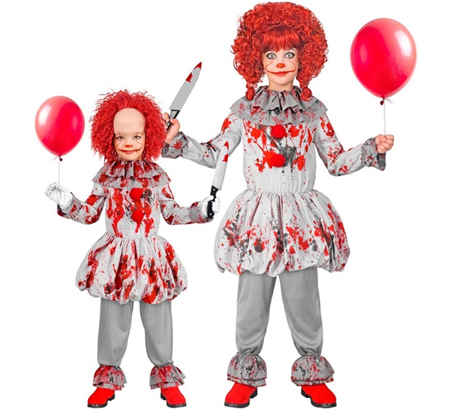 Disfraz de Payaso de Terror Vintage para niños