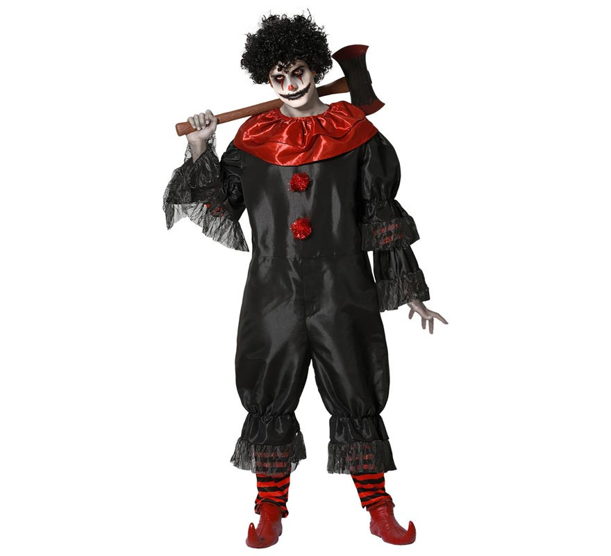 Black Devil Clown Costume for men