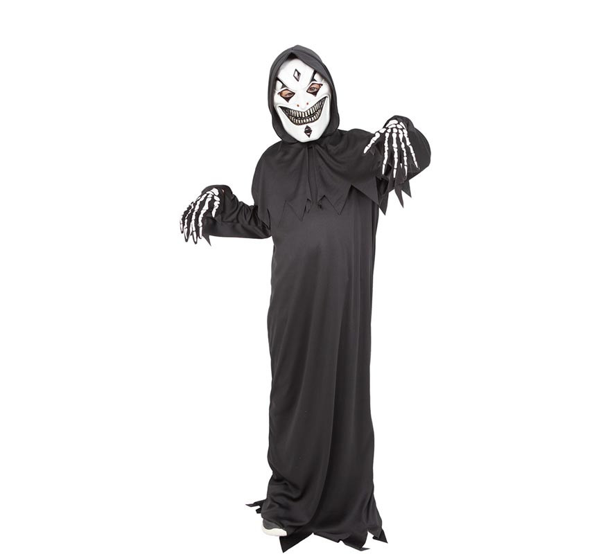 Skeleton Clown Costume with Tunic for Kids