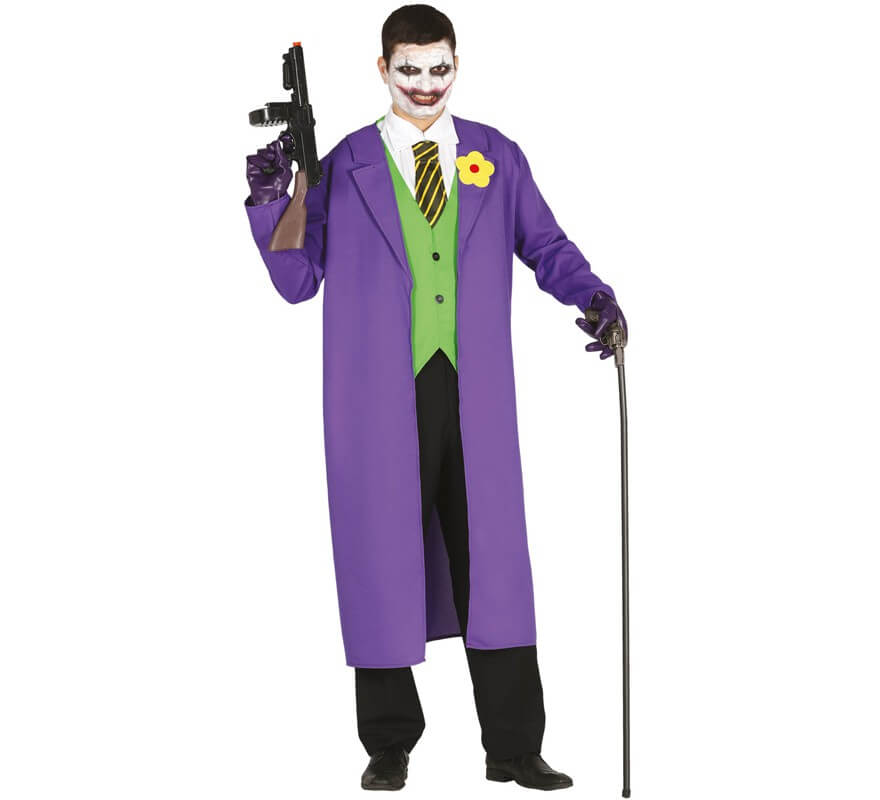 Risa Cañón Pronunciar Disfraz de Payaso Joker para hombre