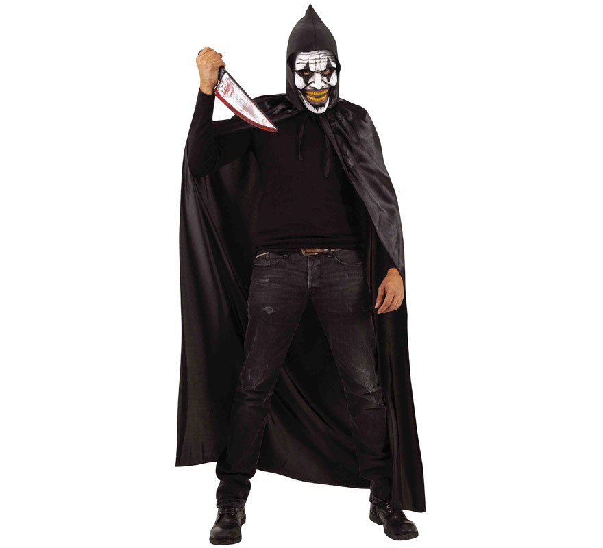 Hooded Majara Clown Costume for men