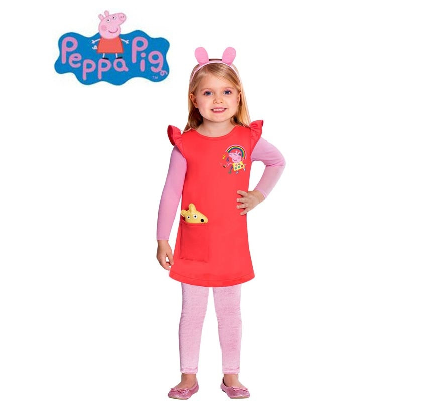 Peppa Pig costume with Teddy for girls