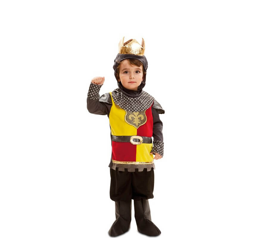 Disfraz de Pequeño Rey medieval para niño