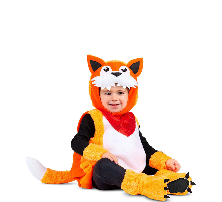 Little Fox costume with tail for baby