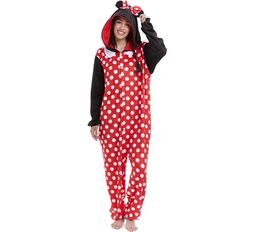 Women's Polka Dot Mouse Pajama Costume