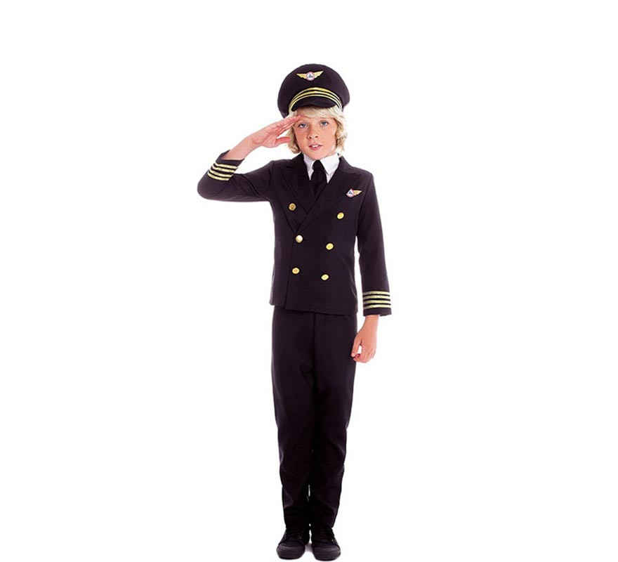 Disfraz de Piloto Capitán de Vuelo para niño