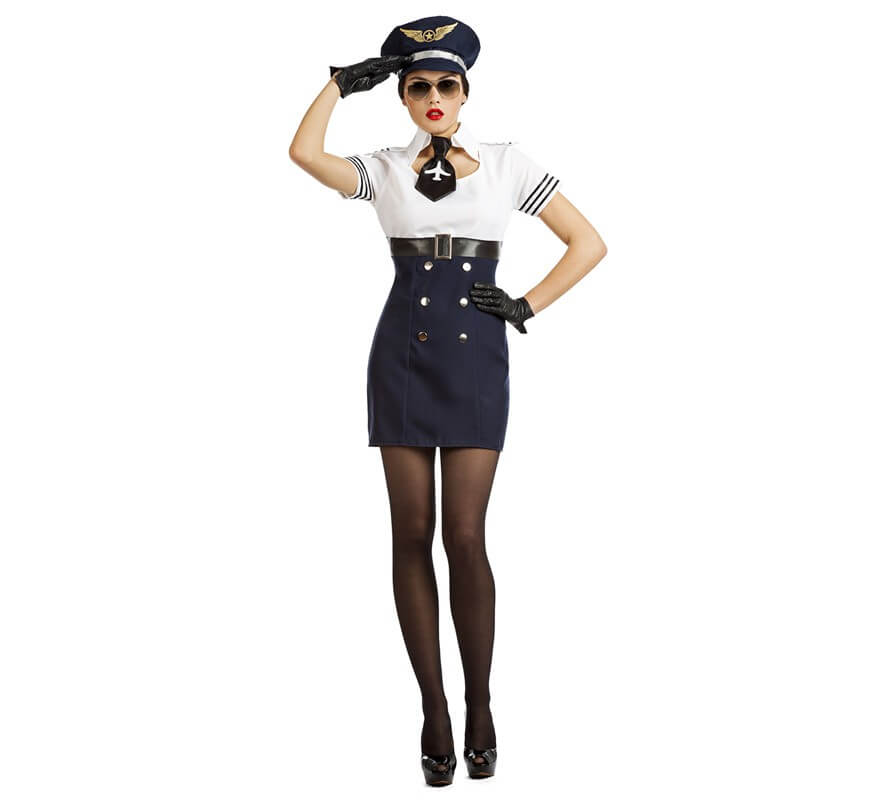 agudo Motel girar Disfraz de Piloto de Aviación para mujer